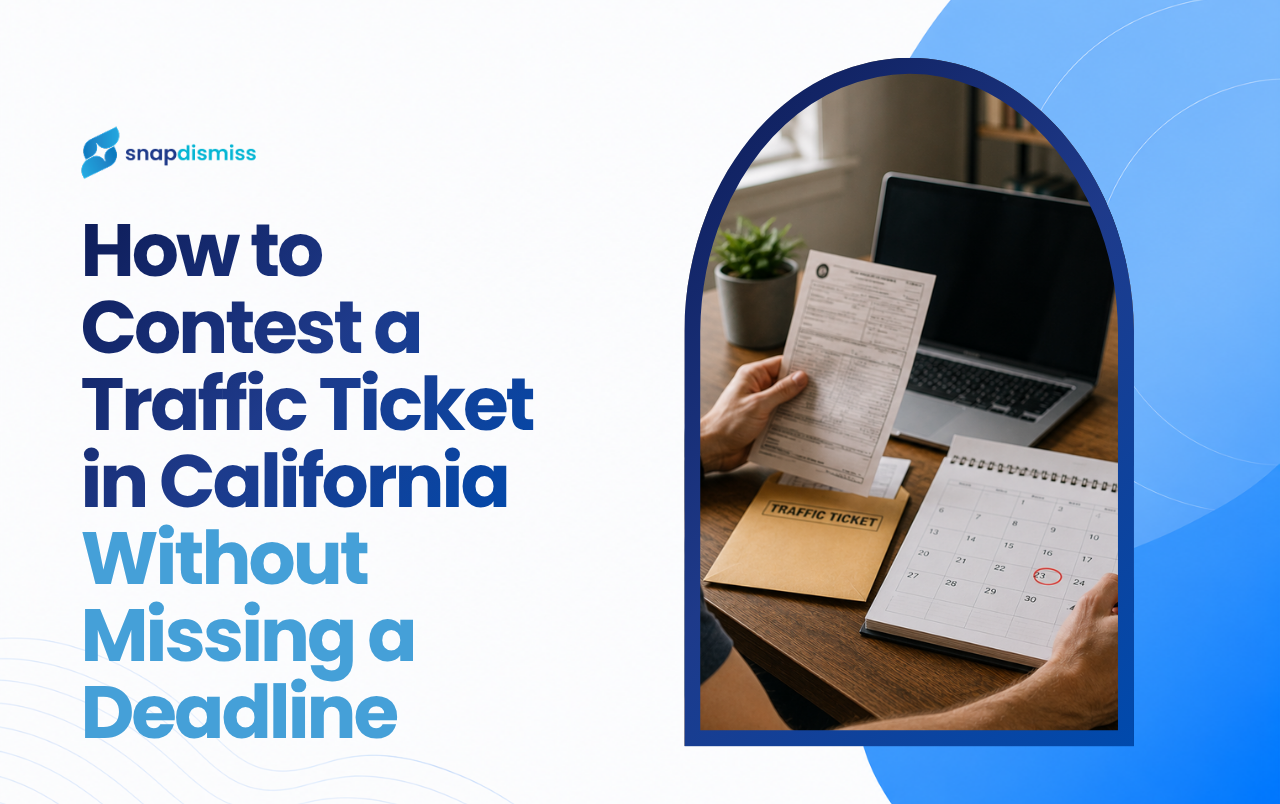 contest a traffic ticket in California