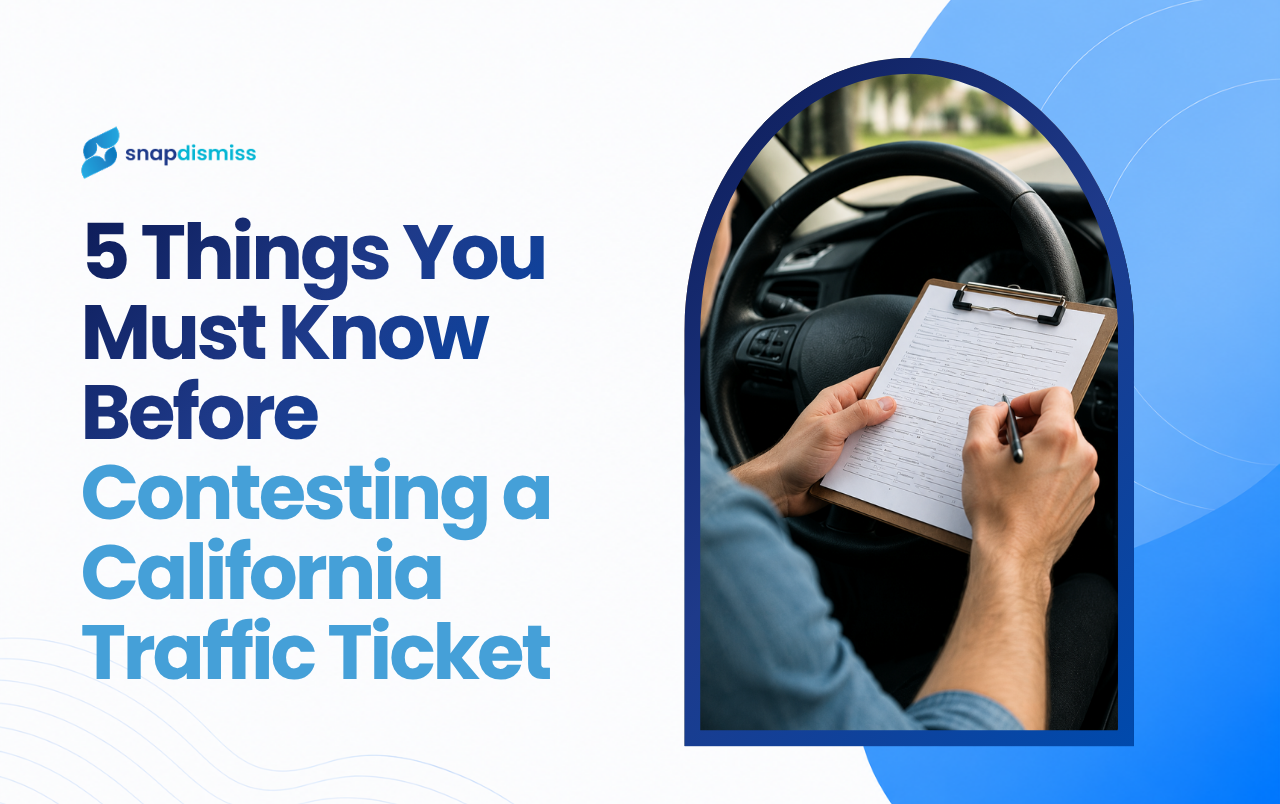 contest a California traffic ticket