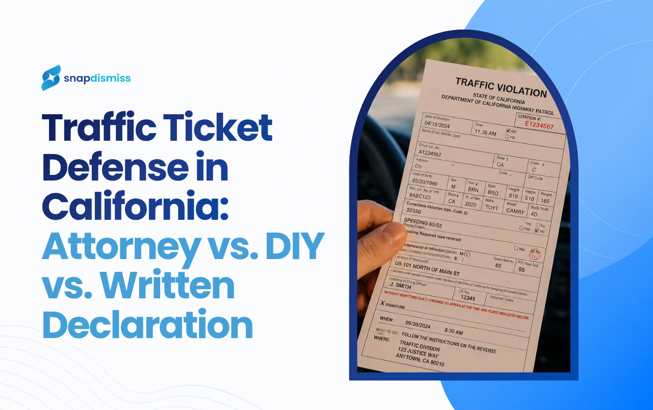 traffic ticket defense California