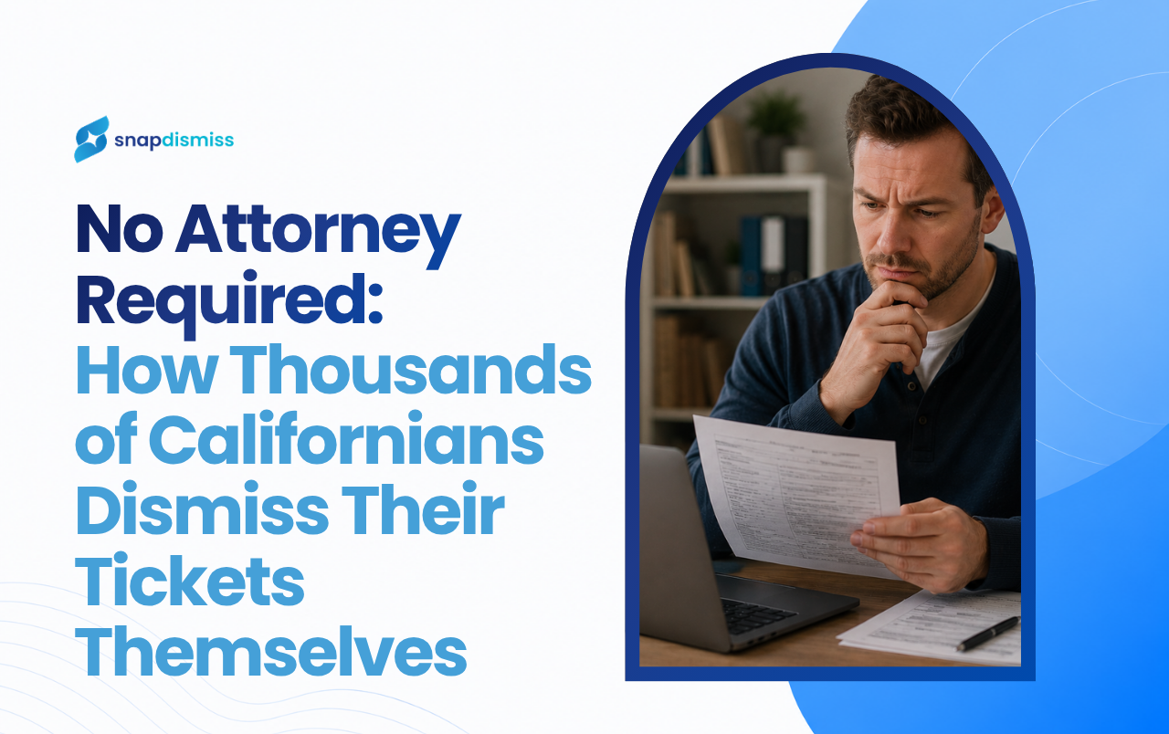 no attorney traffic ticket