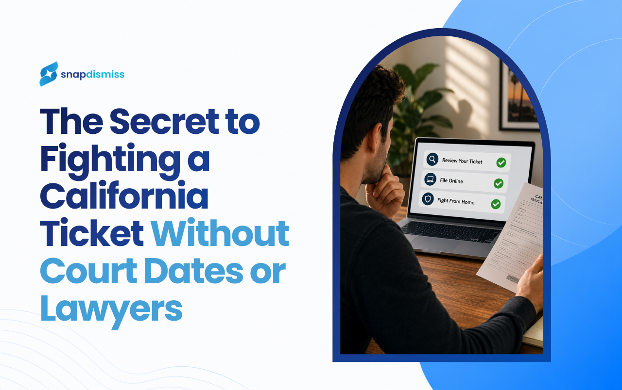 fight a California traffic ticket online