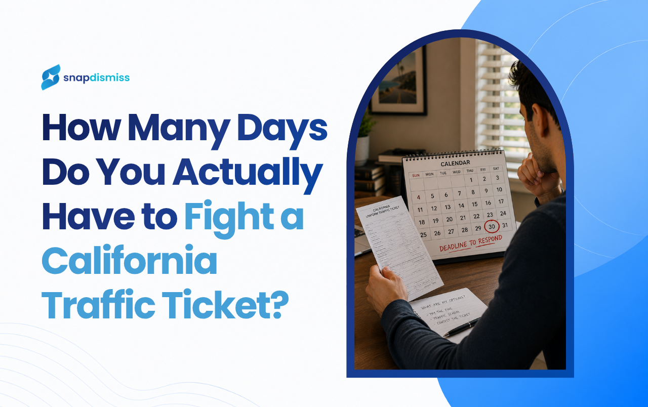 How Many Days Do You Actually Have to Fight a California Traffic Ticket?