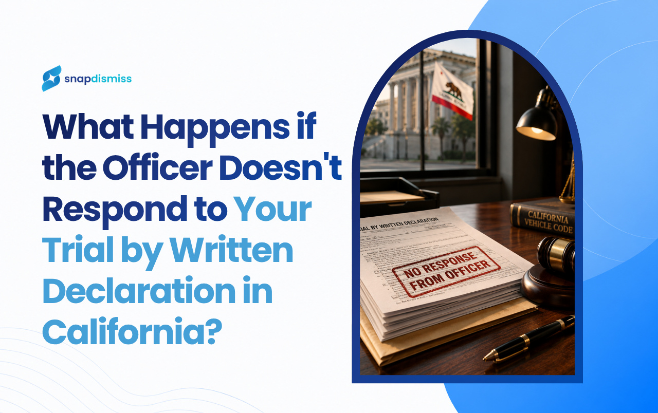 What Happens if the Officer Doesn’t Respond to Your Trial by Written Declaration in California?