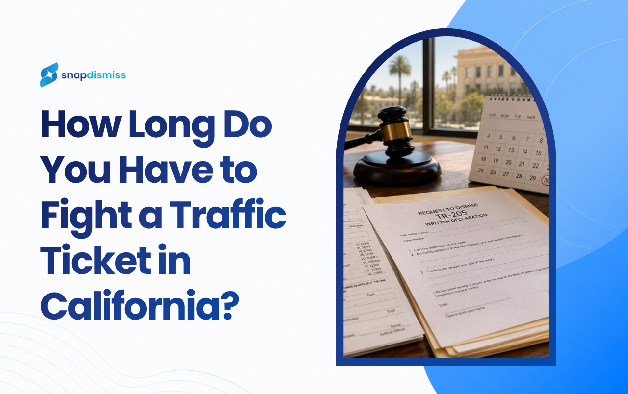 How Long Do You Have to Fight a Traffic Ticket in California?